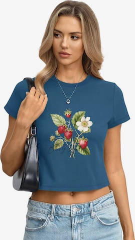 T-shirt GORHEY en bleu : devant