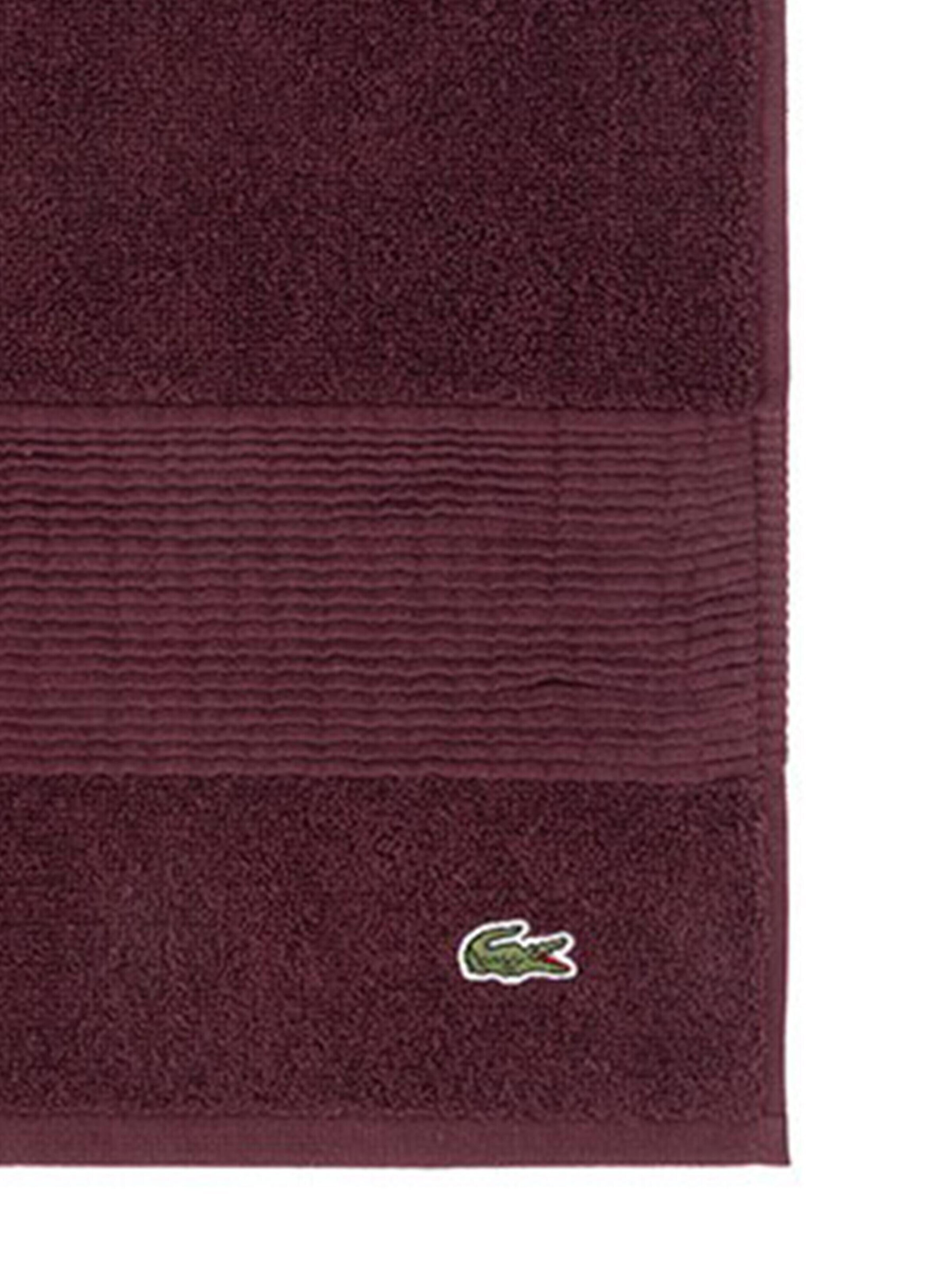 LACOSTE Handtuch 'LLECROCO'‌‌‌‌‌ in Rot