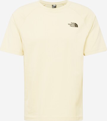 T-Shirt THE NORTH FACE en beige : devant