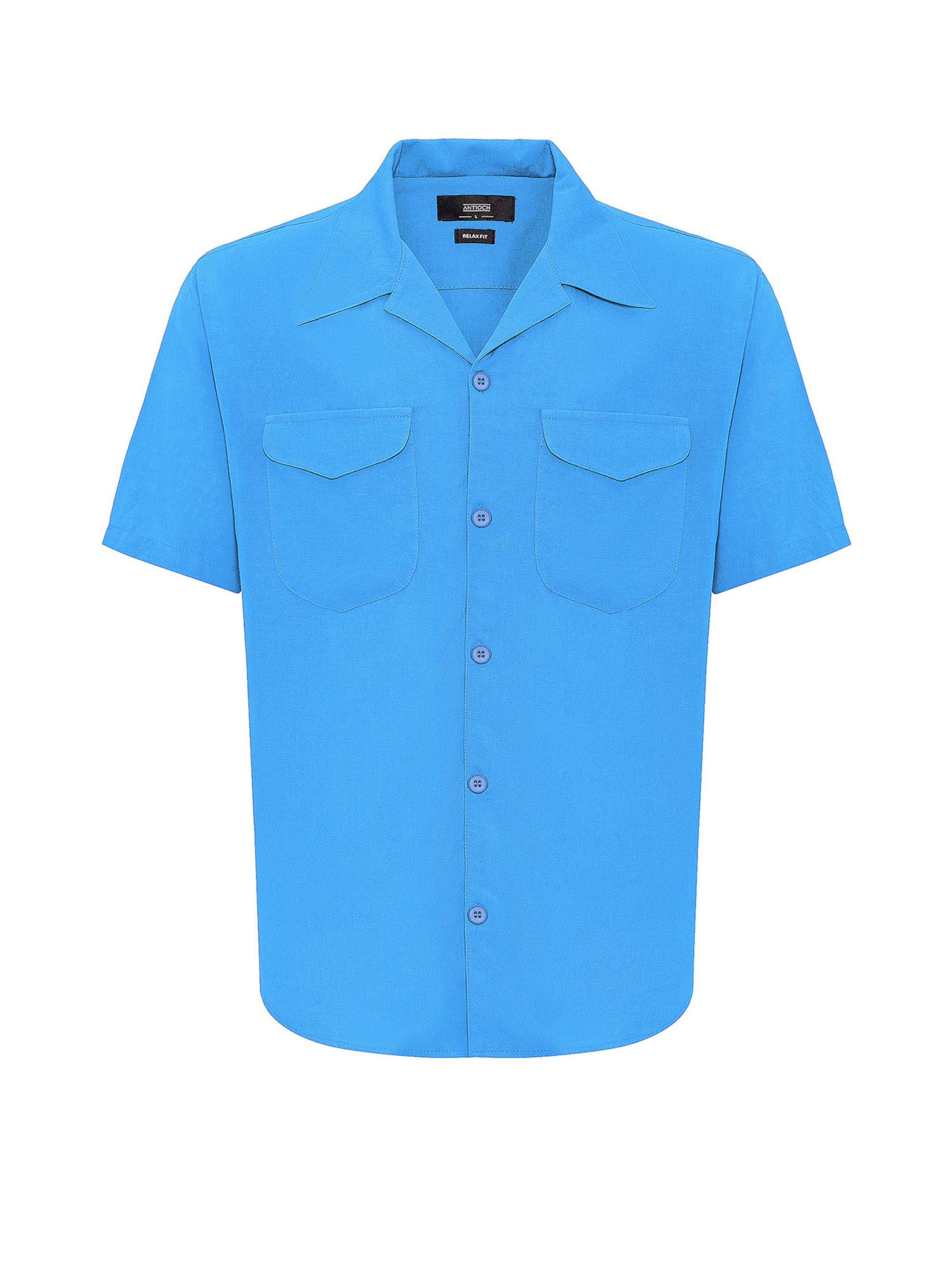 Antioch - Ajuste regular Camisa en azul: frente