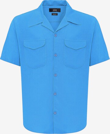 Coupe regular Chemise Antioch en bleu : devant