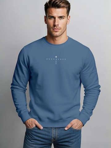 Neverless Sweatshirt 'Spiritual Awareness' in Blue
