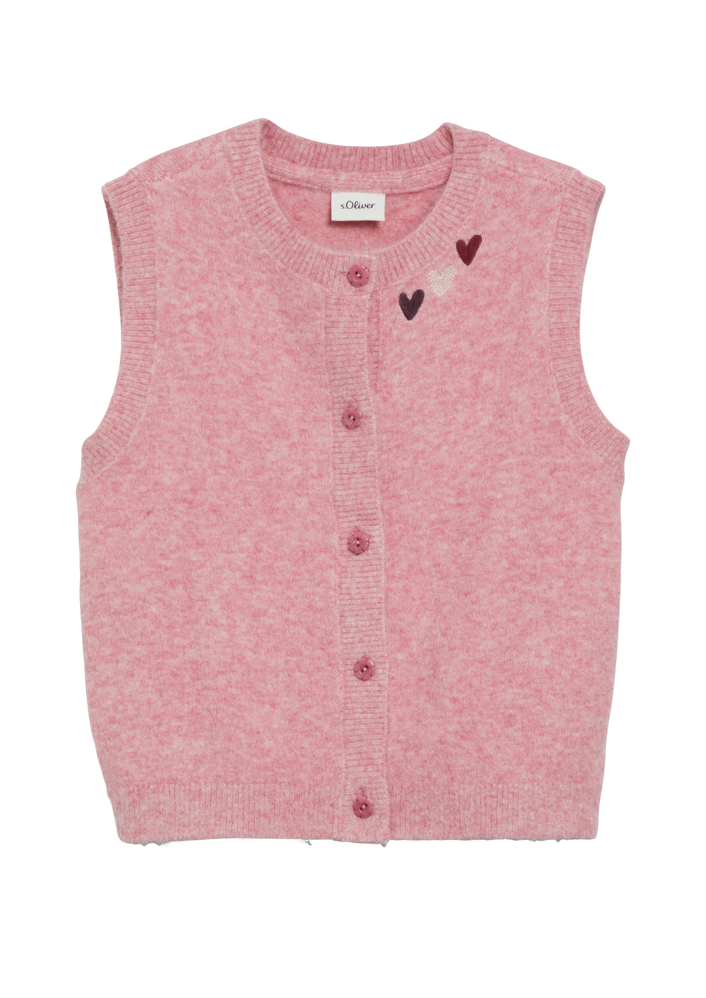 s.Oliver Knit cardigan in Pink: front