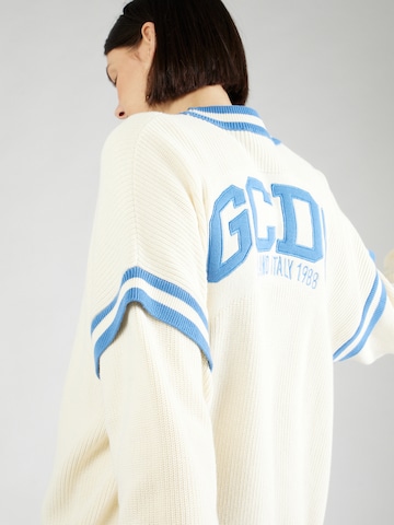 GCDS Knit Cardigan in White