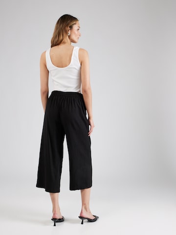 ONLY Wide leg Pleat-front trousers 'ONLCARISA' in Black