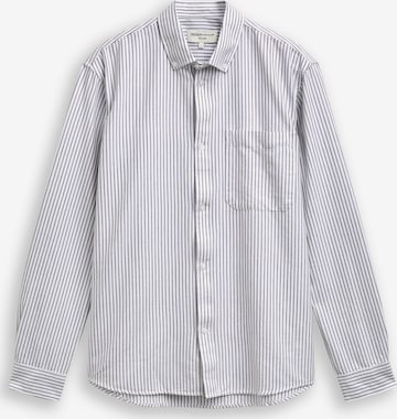 TOM TAILOR DENIM Comfort fit Overhemd in Wit: voorkant