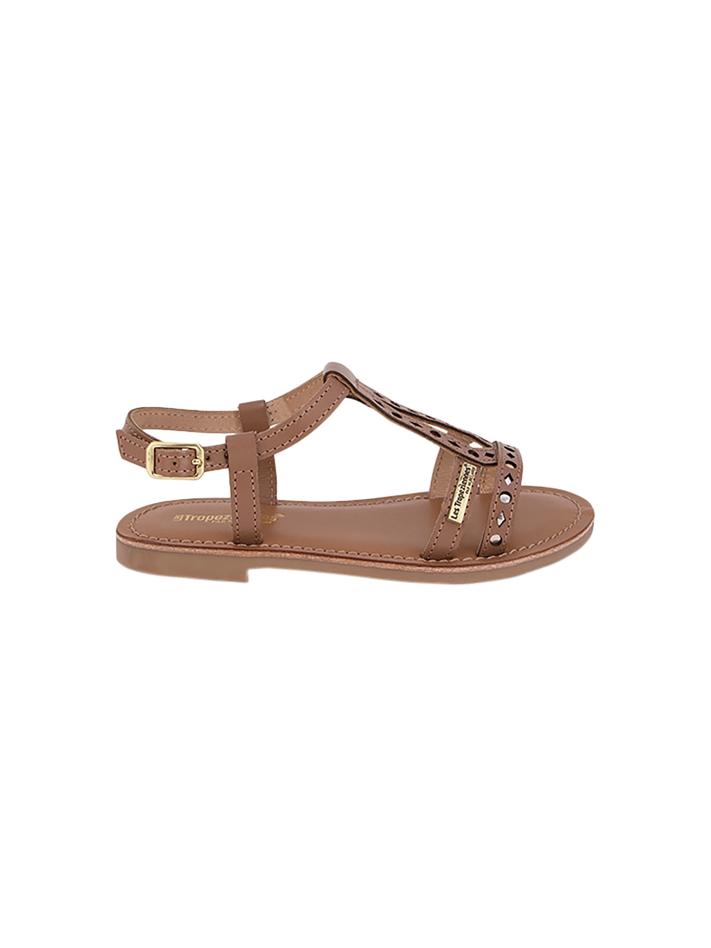 Sandales 'Belectra Kindersandalen aus Leder, flach' Les Tropéziennes en marron