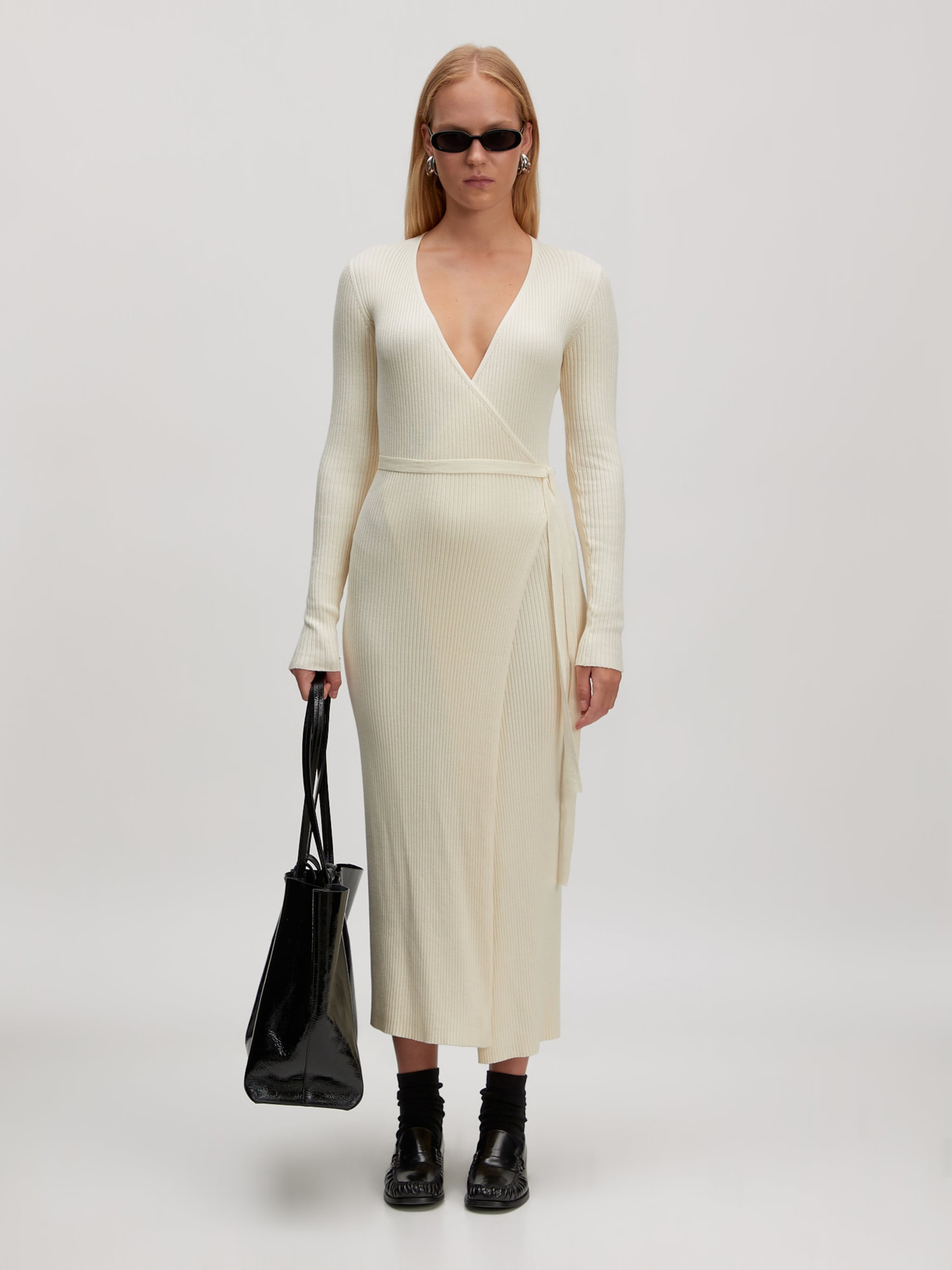 EDITED Productos Vestido de punto 'Mailien' blanco