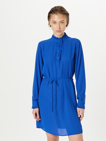 JDY Košilové šaty 'MELISA' – modrá: přední strana