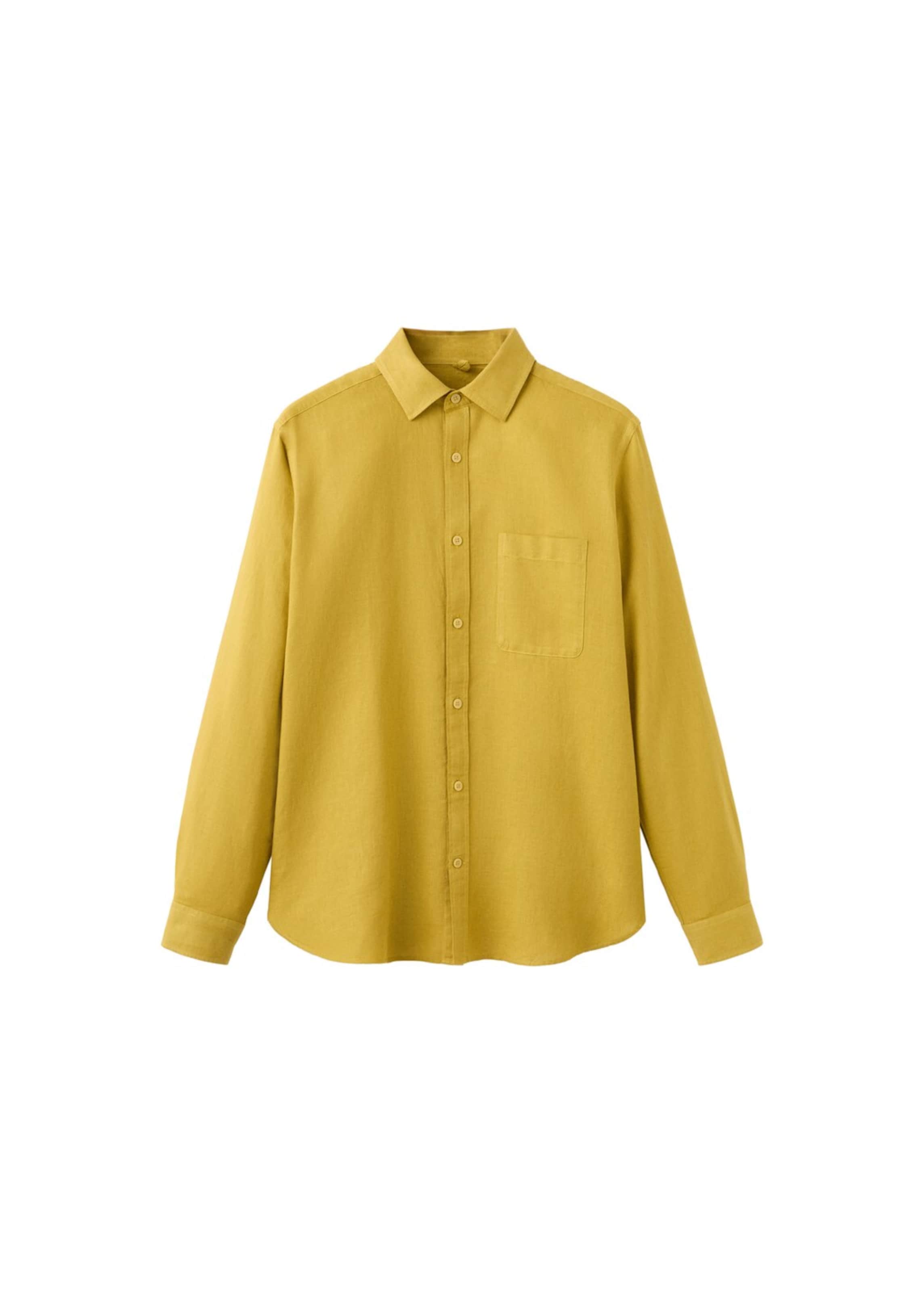 MANGO MAN Button Up Shirt 'Avispa-H' in Mustard, Item view