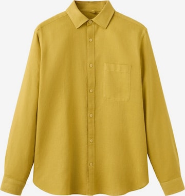 MANGO MAN Button Up Shirt 'Avispa-H' in Yellow: front