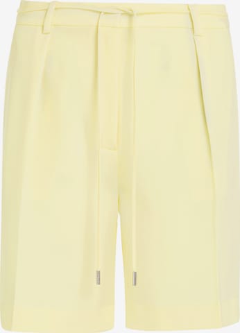 Calvin Klein Loose fit Pleated Pants in Yellow: front