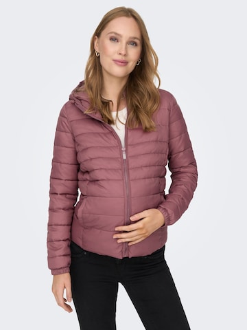 Only Maternity Between-Season Jacket in Brown