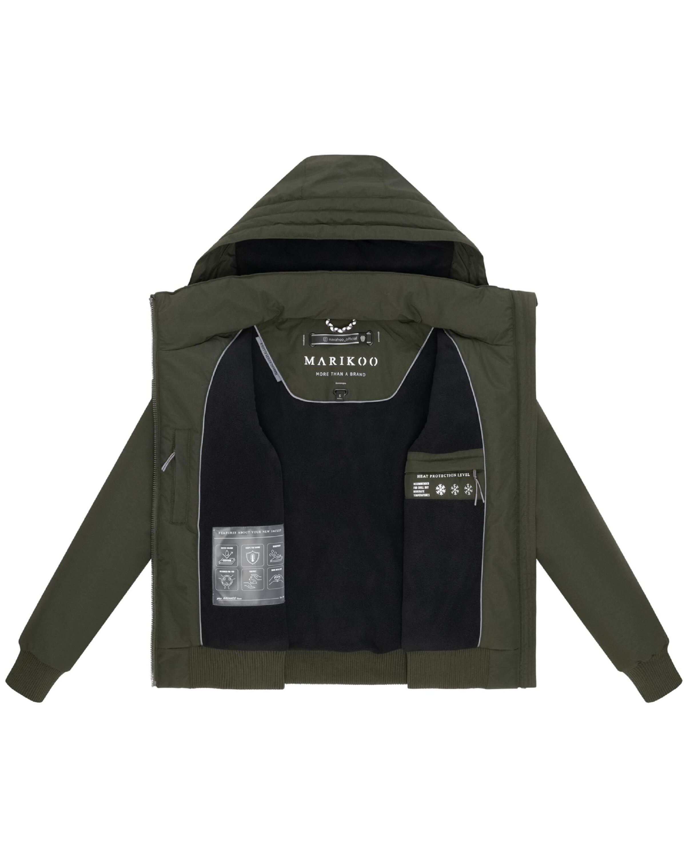 MARIKOO Funktionsjacke 'Mooni 16' in Grün