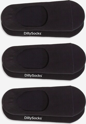 DillySocks Ankle Socks in Black: front