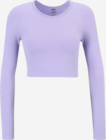 T-shirt fonctionnel aim'n en violet : devant