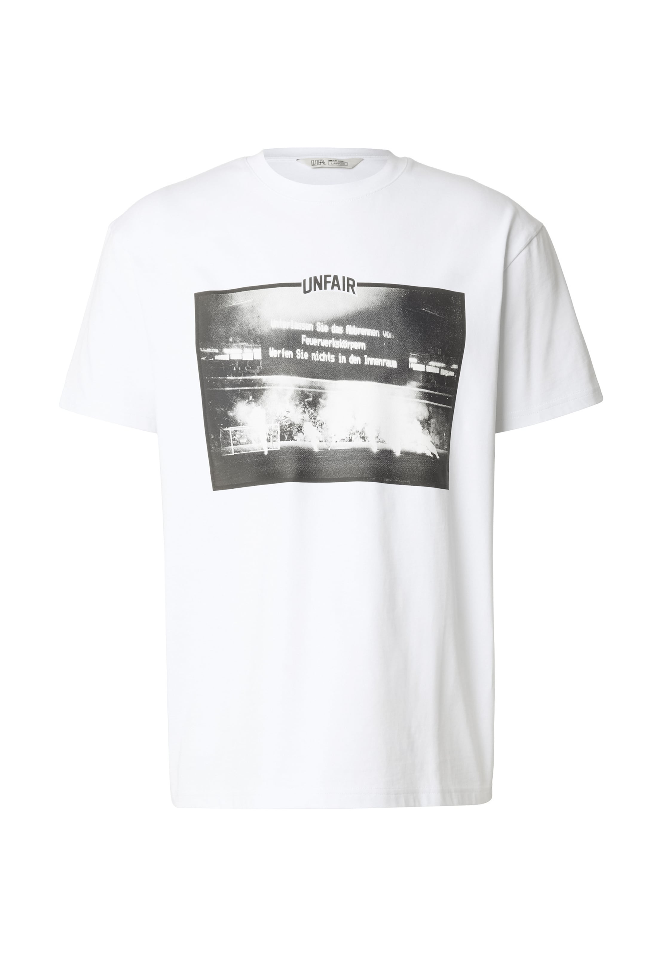 Unfair Athletics T-Shirt 'Restriction' in Weiß: Vorderseite
