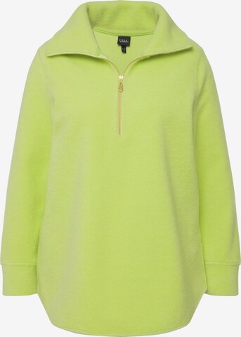 Ulla Popken Sweatshirt in Groen: voorkant