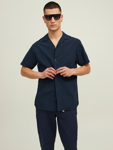 JACK & JONES Regular Fit Hemd 'BLAETHAN' in Blau: predná strana