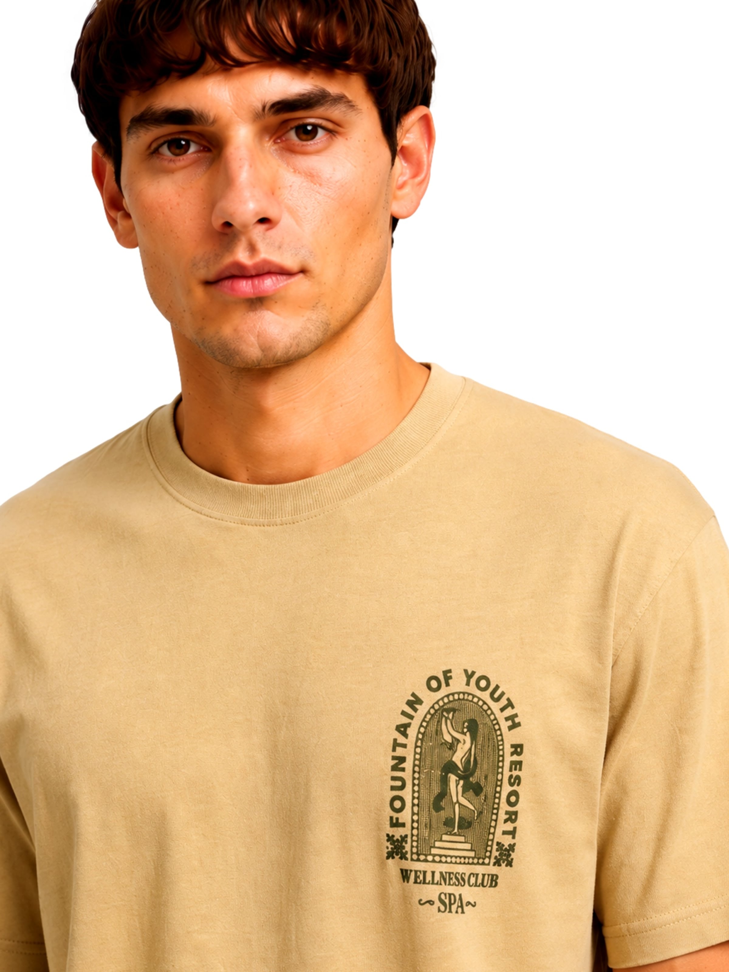 JACK & JONES Tričko 'Manson' - Hnedá