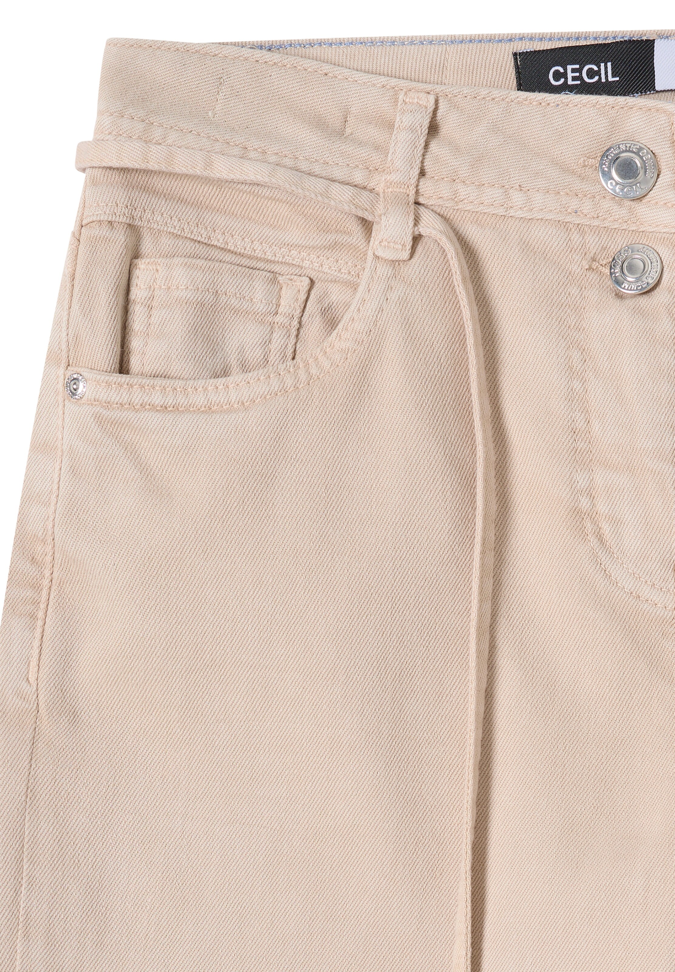 STREET ONE Loosefit Jeans in Beige