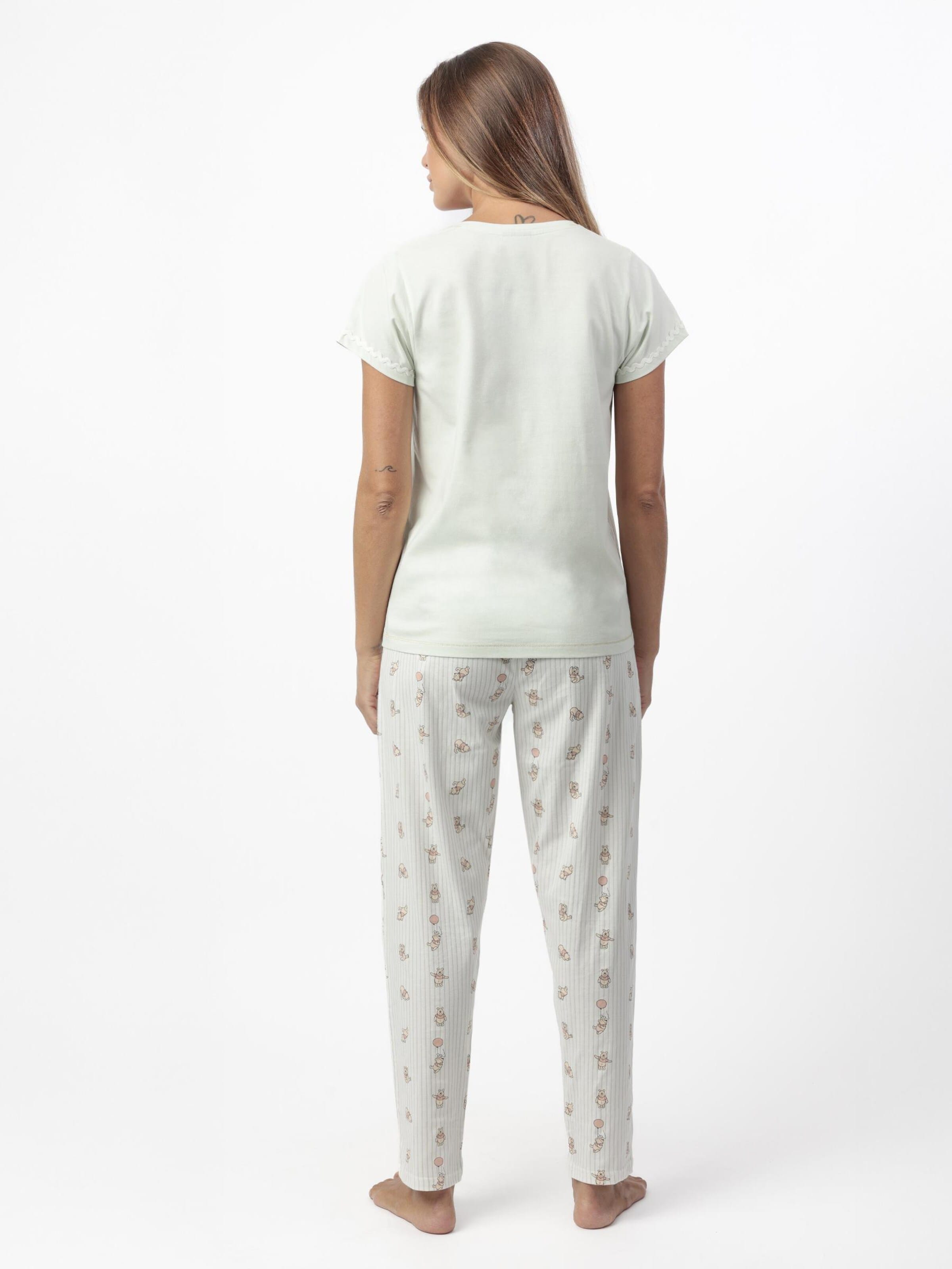 DISNEY - Pijama 'DISNEY Pijama Manga Corta Winnie Maternity para Mujer' en verde