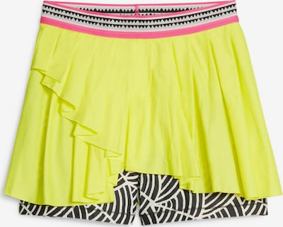 PUMA Sportska suknja u neonsko žuta / svijetloroza / crna / bijela, Pregled proizvoda