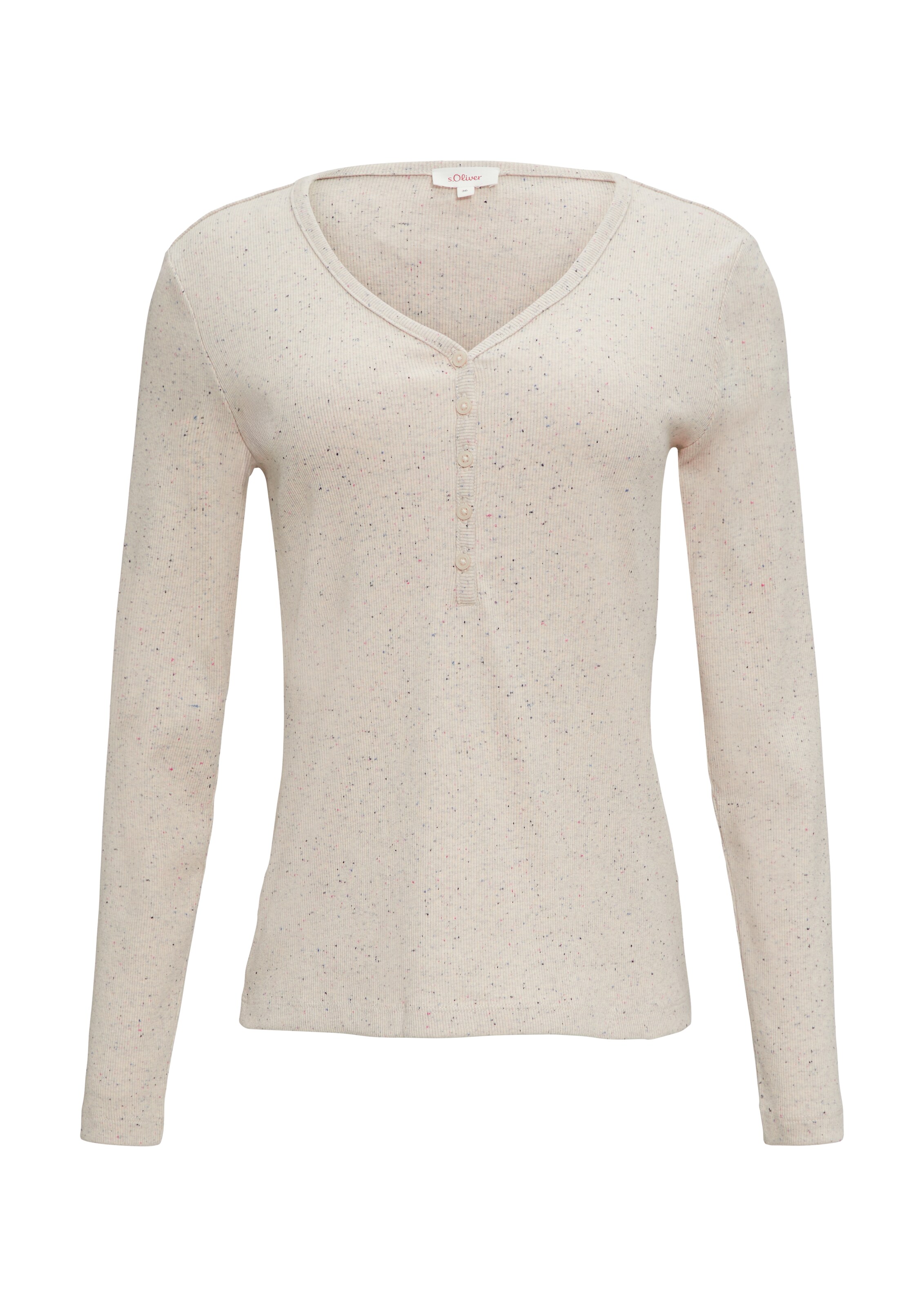 s.Oliver Shirt in Beige: Vorderseite