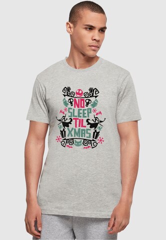 T-Shirt 'The Nightmare Before Christmas - No Sleep' ABSOLUTE CULT en gris : devant