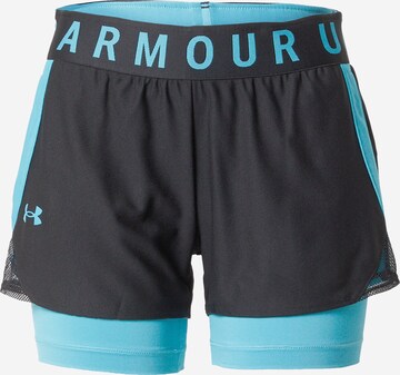 UNDER ARMOUR Workout Pants 'Play Up' in Black: front