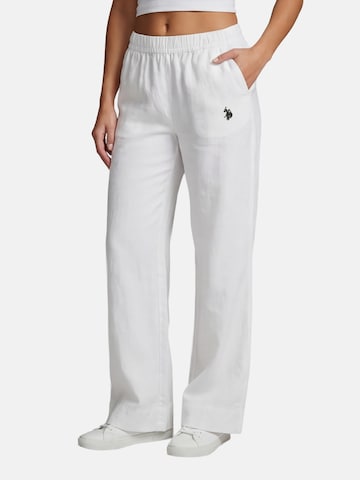 U.S. POLO ASSN. Regular Broek in Wit: voorkant