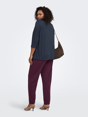 ONLY Carmakoma Regular Trousers 'STILLA' in Red