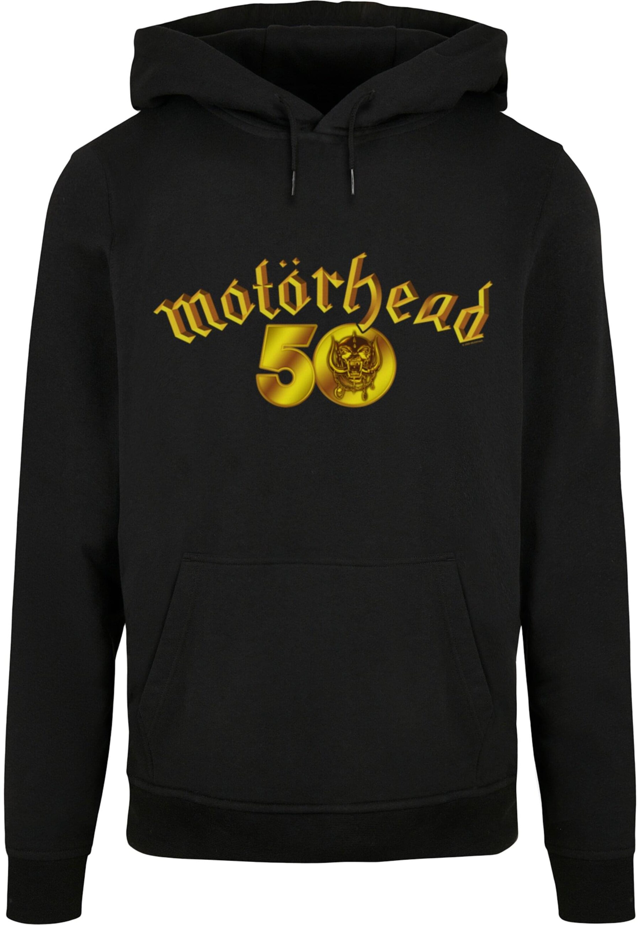 Merchcode Sweatshirt 'Motorhead - 50th Anniversary' in Zwart: voorkant