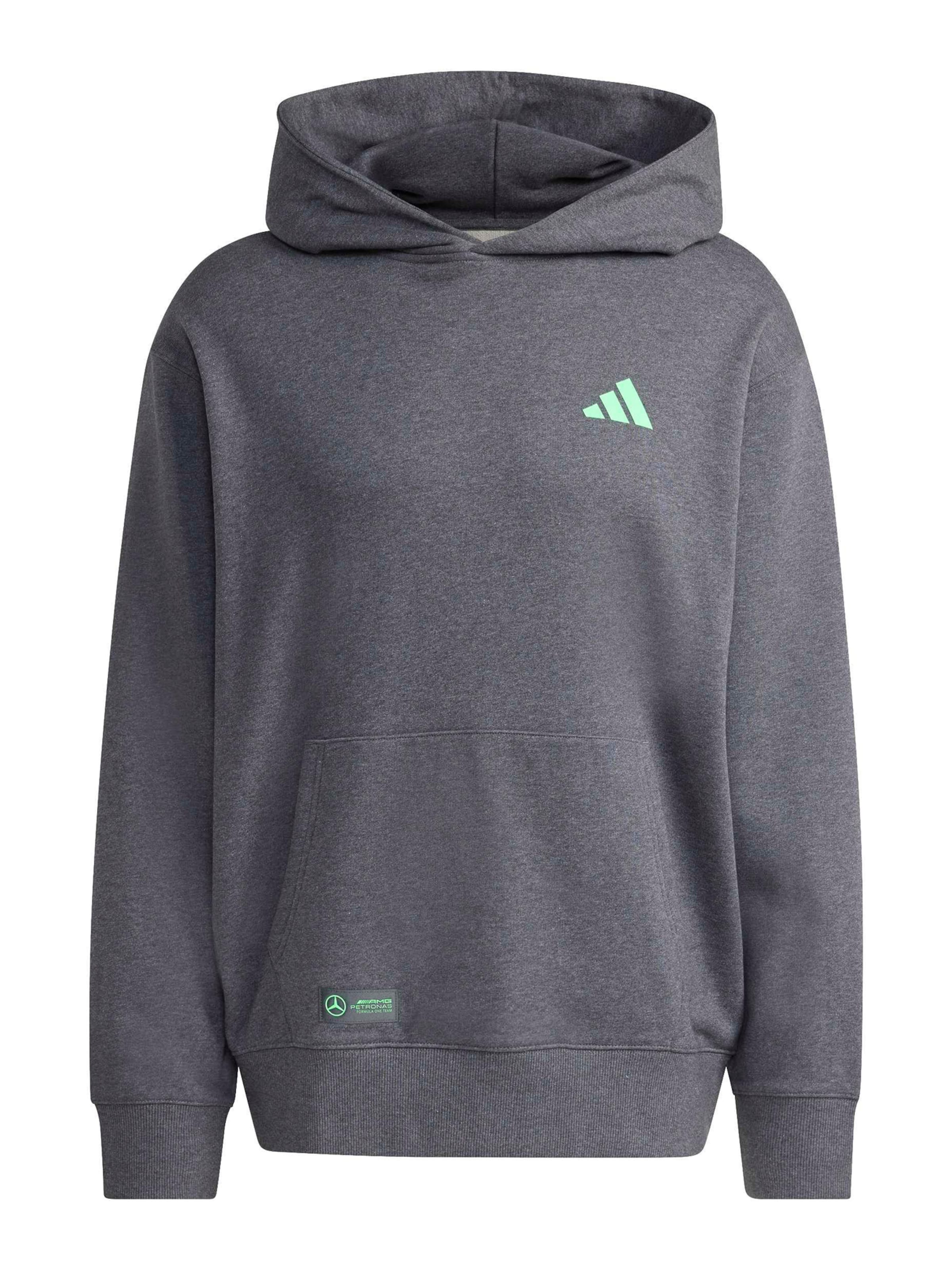 ADIDAS PERFORMANCE Sports sweatshirt 'Mercedes - AMG Petronas Formula One Team' in Grey: front