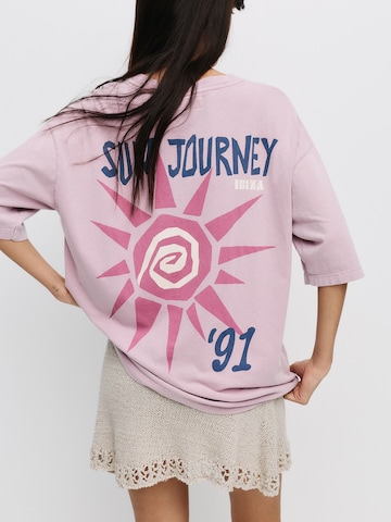 Maglia extra large di Pull&Bear in lilla: frontale