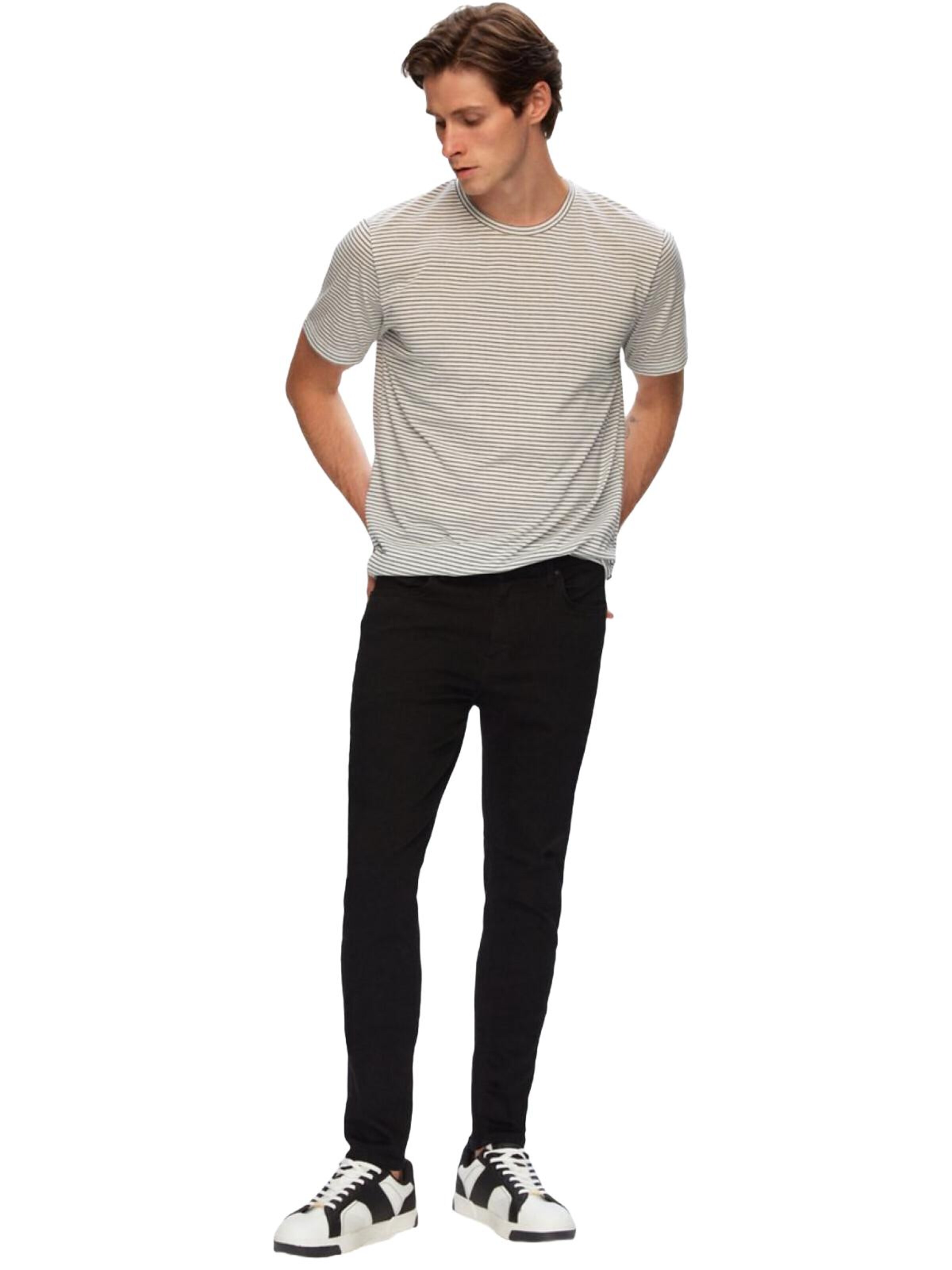 LTB Jeans - Skinny Vaquero 'LTB Jeans Herren Smarty Y Skinny Leg Mid Waist Jeanshose' en negro: frente
