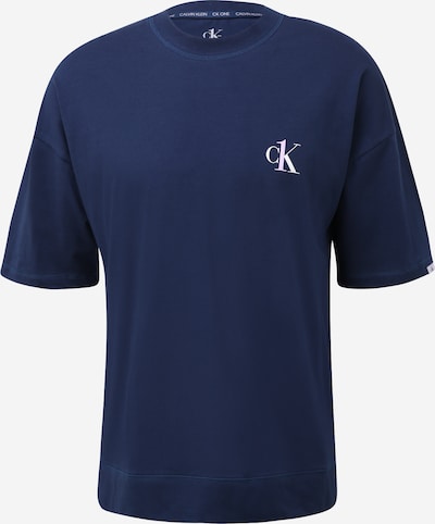Pijama scurtă Calvin Klein Underwear pe albastru închis / alb, Vizualizare produs