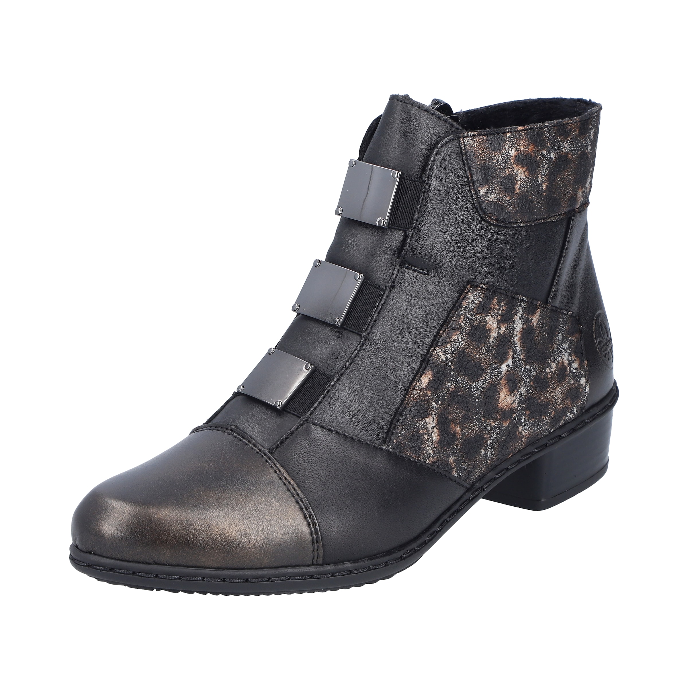 Bottines 'Y0764' Rieker en noir : devant
