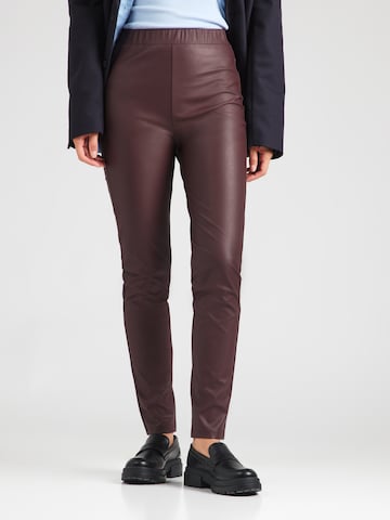 Max Mara Leisure Скинни Штаны 'ECHO' в Красный: спереди