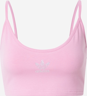 ADIDAS ORIGINALS Bralette Top in Pink: front