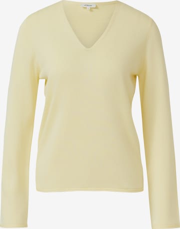 s.Oliver Sweater in Yellow: front