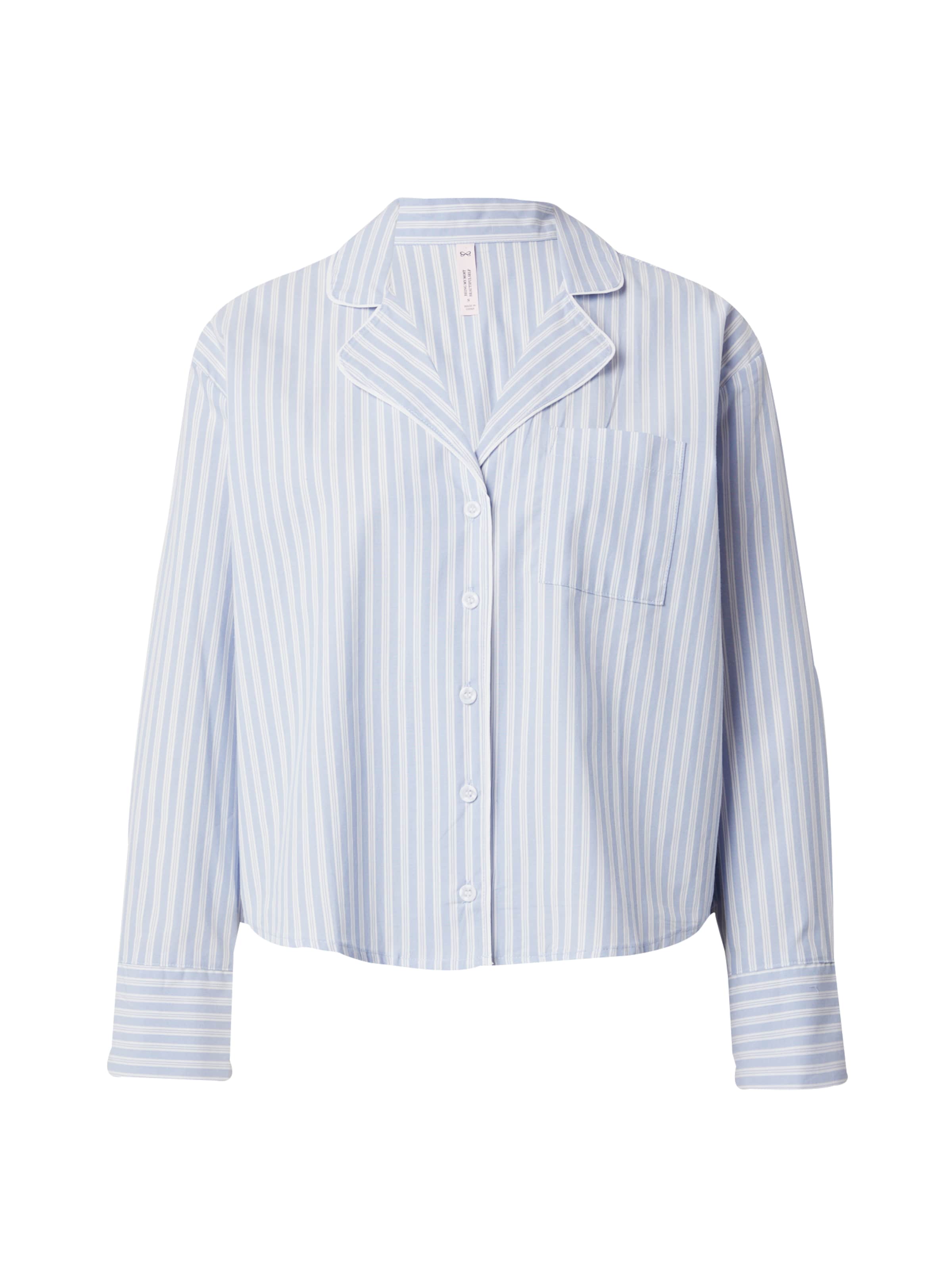 Hunkemöller Tričká na spanie - Modrá: predná strana