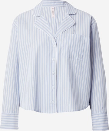 Bluză de noapte de la Hunkemöller pe albastru: față