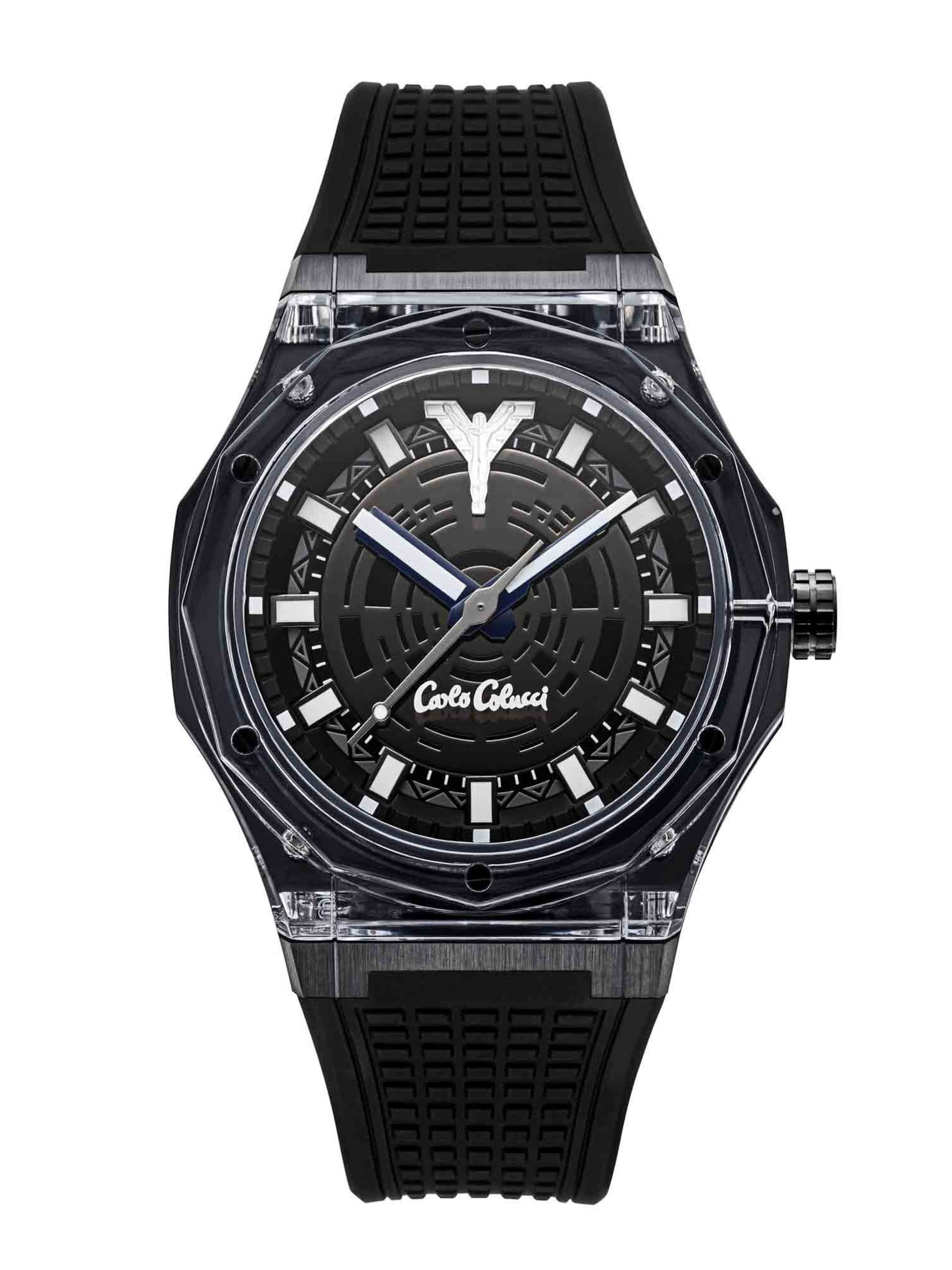 Carlo Colucci Analogové hodinky – černá: přední strana