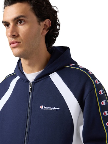 Champion Sweatjakke 'FULL ZIP HOODIE SWEATSHIRT NAVY' i blå