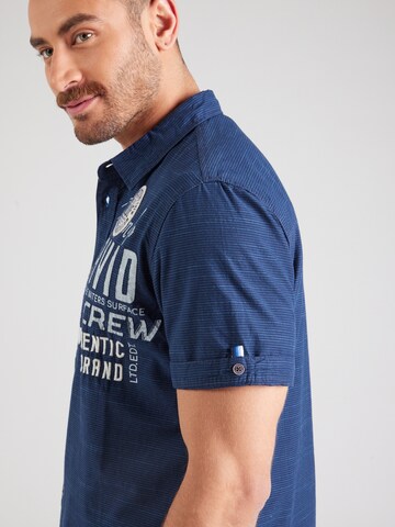 Coupe regular Chemise CAMP DAVID en bleu