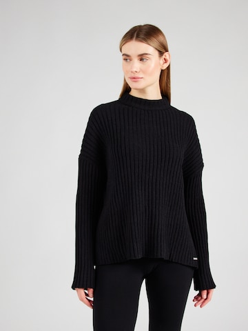 Pull-over de sport Aim'n en noir : devant