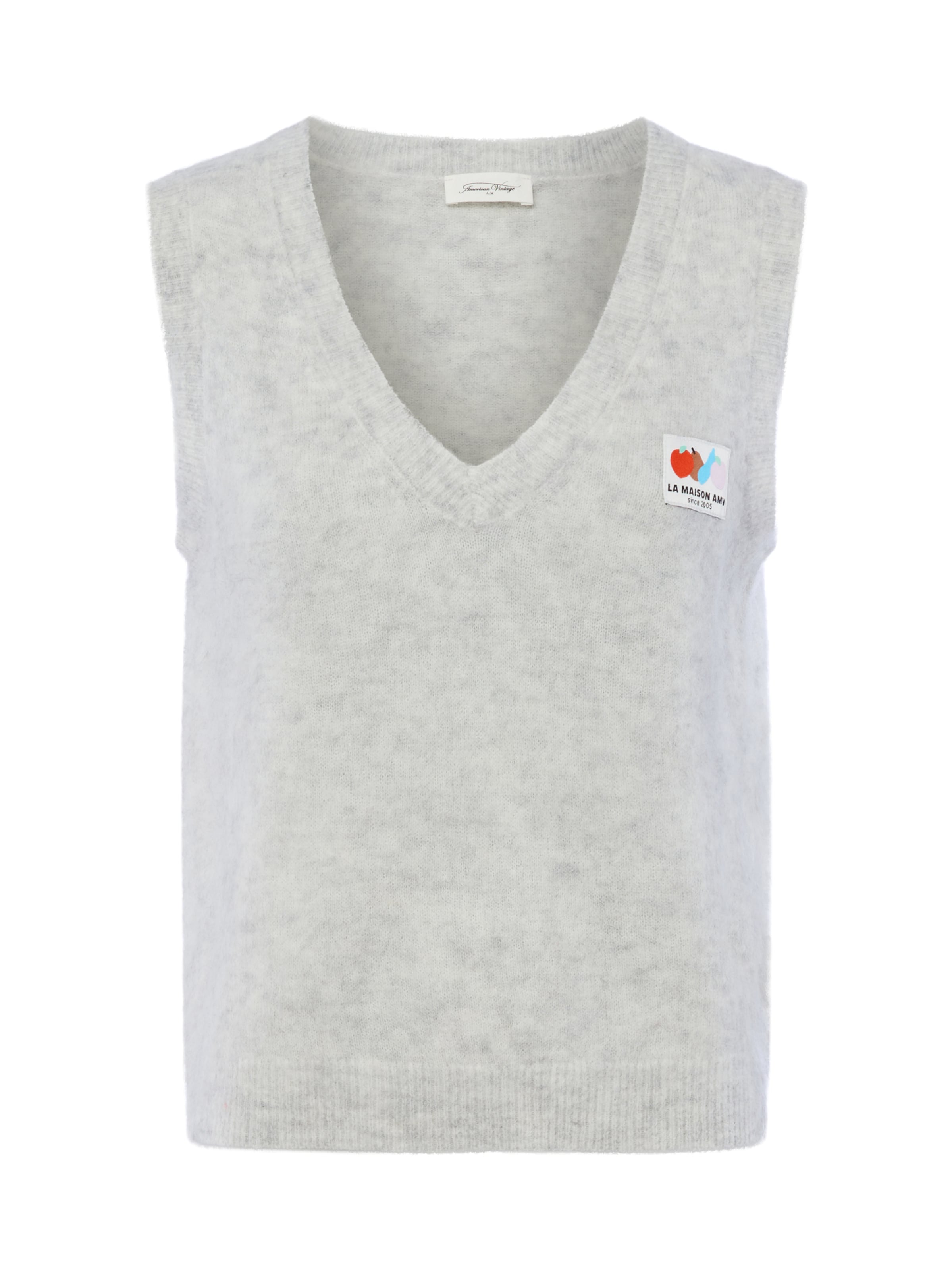 AMERICAN VINTAGE Pullunder ' Nenybay ' in Grau: Vorderseite