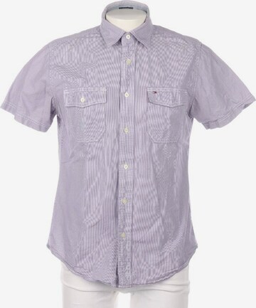 TOMMY HILFIGER Button Up Shirt in M in Purple: front