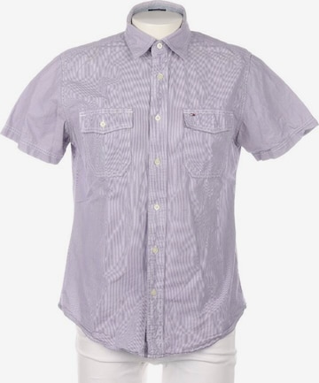 TOMMY HILFIGER Button Up Shirt in M in Purple: front